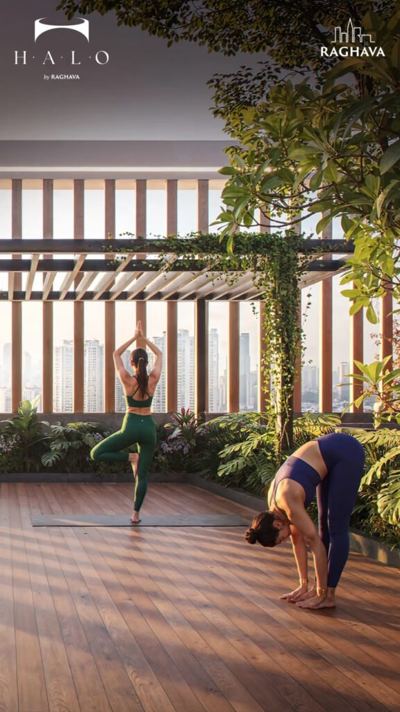 rooftop yoga deck